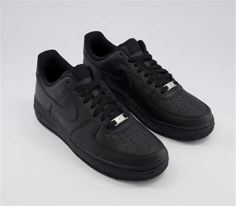 Black Air Force 1 Trainers (22) 